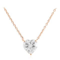 Collana in argento con Topazio Bianco