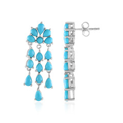 Boucles d'oreilles en argent et Turquoise Sleeping Beauty (Faszination Türkis)