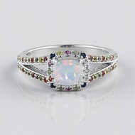 Welo-Opal-Silberring