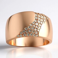 Anello in argento con Diamante Argyle Rose de France I1 (Annette)