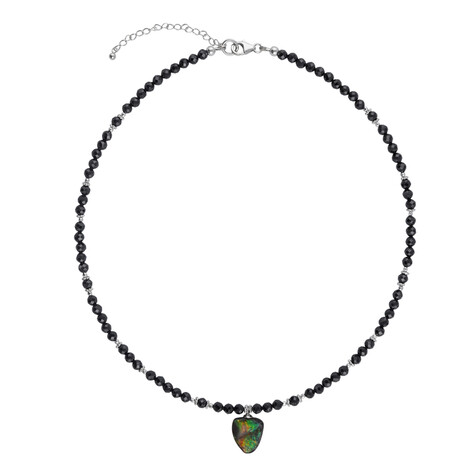 Collana in argento con Ammolite
