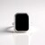 Anello in argento con Onice Nero (MONOSONO COLLECTION)