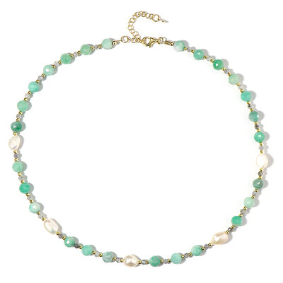Collier en argent et Hématite dorée (Riya)