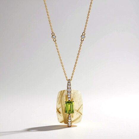 Collana in oro con Quarzo Rutilato (CIRARI)