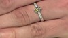 Anillo en plata con Diamante amarillo I2 (de Melo Essence)