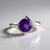 Anello in argento con Ametista Siberiana