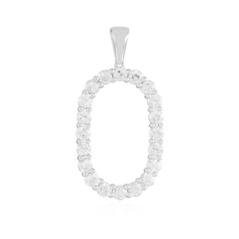 Zilveren hanger met zirkonen (de Melo Essence)