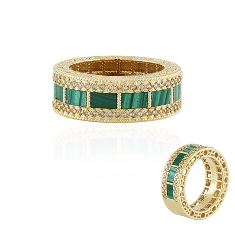 Zilveren ring met Malachieten (SUHANA)