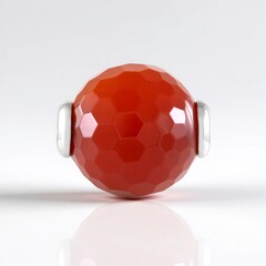 Ciondolo in argento con Onice Rossa