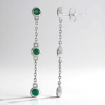 Orecchini in argento con Smeraldo Socoto