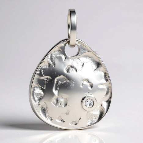 Pendentif en argent et Diamant I1 (G) (Annette)