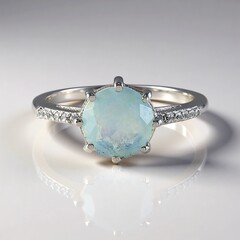 Anello in argento con Opale Paraiba