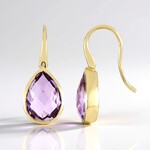 Orecchini in argento con Ametista Rose de France