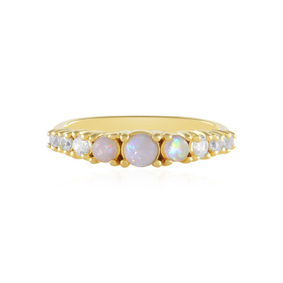 Bague en argent et Opale d'Australie