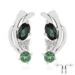 Pendientes en plata con Indicolita (de Melo Essence)