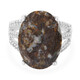 Bague en argent et Quartz Dinosaure
