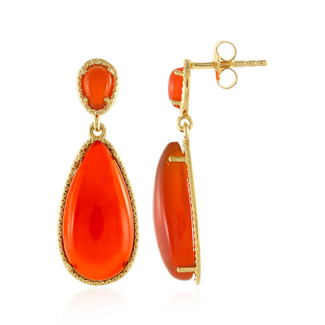 Pendientes en plata con Cornalina