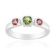 Anello in argento con Tormalina Verde Brasiliana (Pallanova)