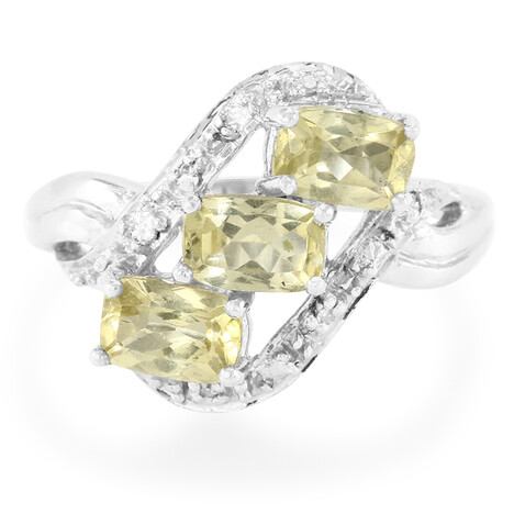 Zilveren ring met xia-apetieten