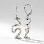 Boucles d'oreilles en argent et Zircon (MONOSONO COLLECTION)