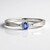 Anello in argento con Zaffiro Ceylon Blu