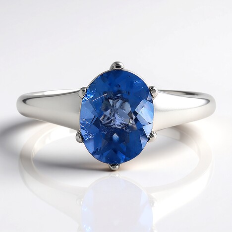 Anello in argento con Fluorite Cangiante