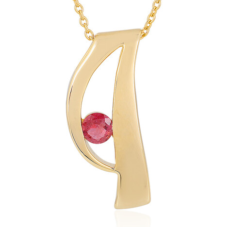 Pinkfarbener Turmalin-Silberhalskette