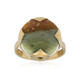 Bague en argent et Bois fossilisé (Bali Barong)