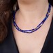 Lapislazuli-Silberhalskette (Riya)