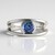 Anello in argento con Tanzanite (non riscaldata)