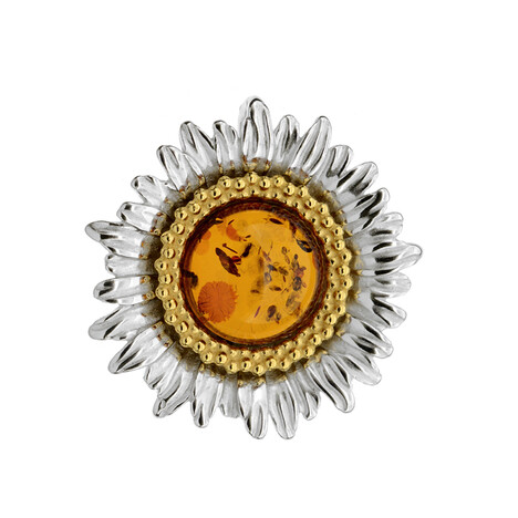 Baltischer Bernstein-Silberanhänger (dagen)