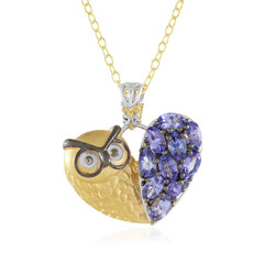 Tanzanite Silver Necklace (Gems en Vogue)