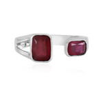 Anillo en plata con Rubí de Madagascar