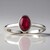 Anello in argento con Rubino Bemainty