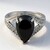 Anello in argento con Ematite Nera