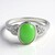 Anello in argento con Crisoprasio Imperiale