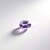 Gemma con Zaffiro Ceylon Porpora (non riscaldato) 0,152 ct