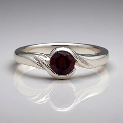 Anello in argento con Rodolite