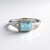 Anello in argento con Topazio Blu Cielo