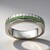 Anello in argento con Tsavorite della Tanzania