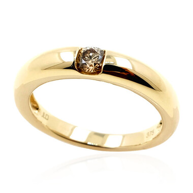 SI2 Argyle-Champagner-Brillant-Goldring