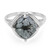 Anillo en plata con Obsidiana Copo de Nieve