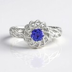 Anello in argento con Tanzanite (Ornaments by de Melo)