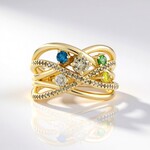 Anello in oro con Diamante Cioccolato I2 (SUHANA)