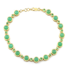 Bracciale in argento con Crisoprasio