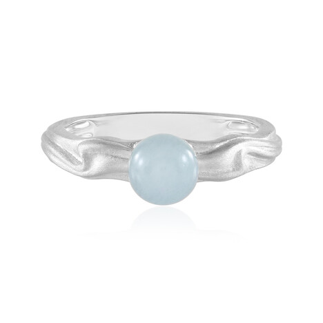 Brasilianischer Aquamarin-Silberring (de Melo Essence)