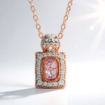 Collana in argento con Morganite Brasiliana (Gems en Vogue)