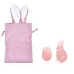 Figurine et Quartz rose