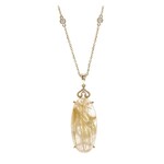 Collar en oro con Cuarzo rutilado (CIRARI)