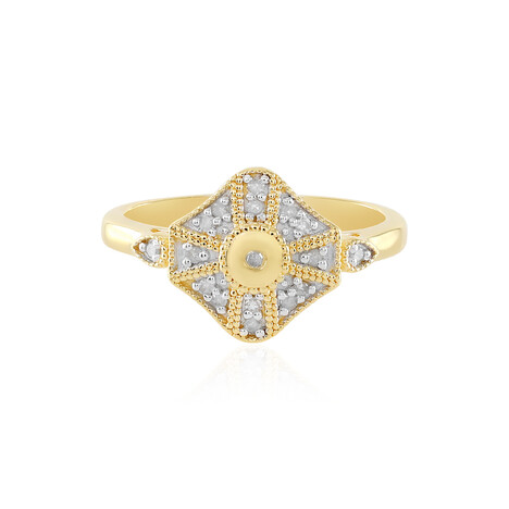 I2 (J) Diamant-Silberring